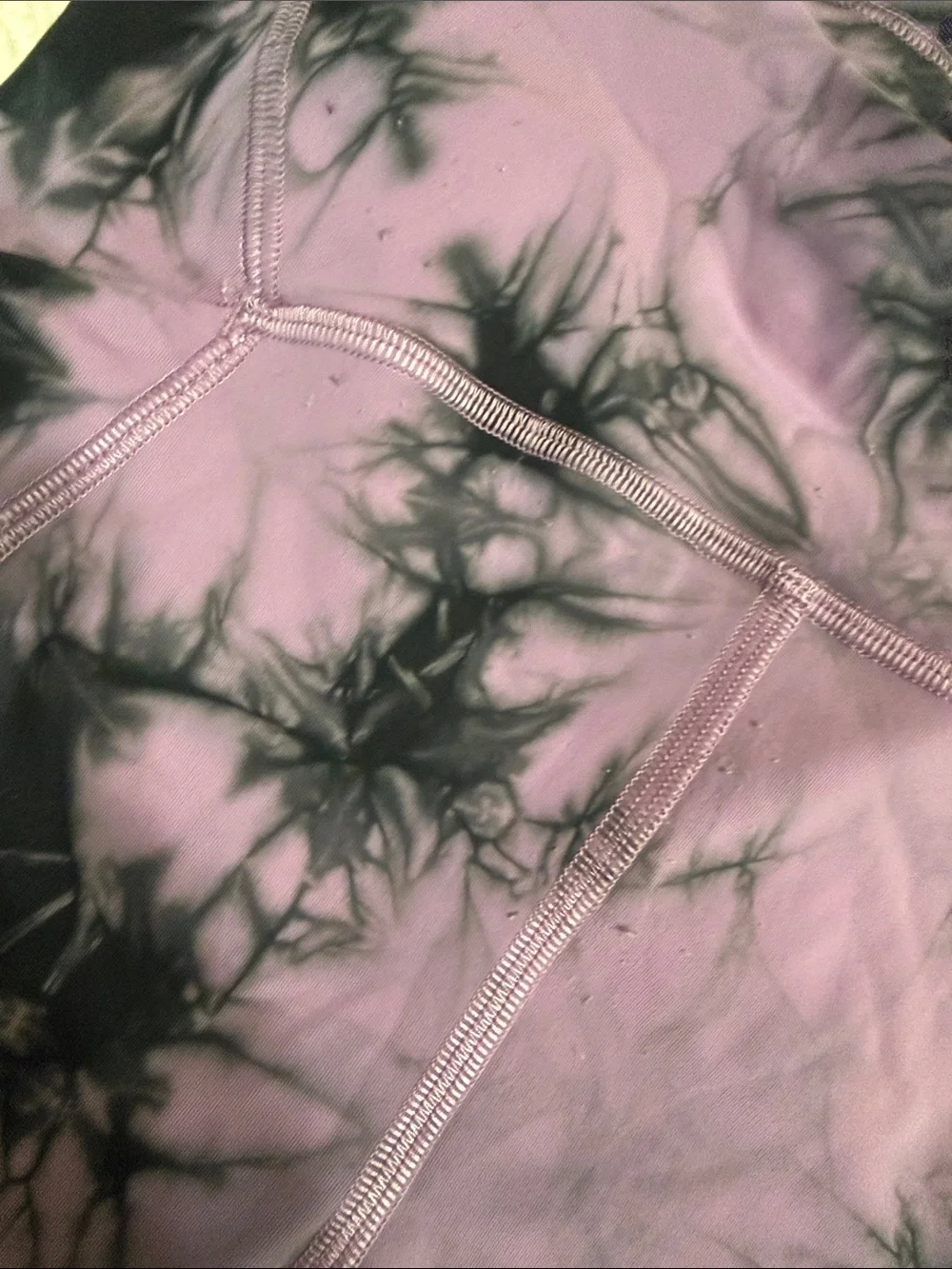 lululemon athletica Purple and Black Tie-Dye Leggings